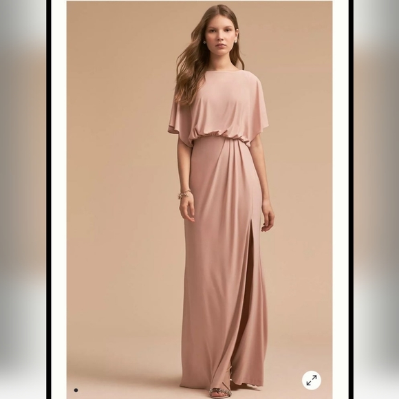 BHLDN Dresses & Skirts - Anthropologie BHLDN Lena dress in blush size 8